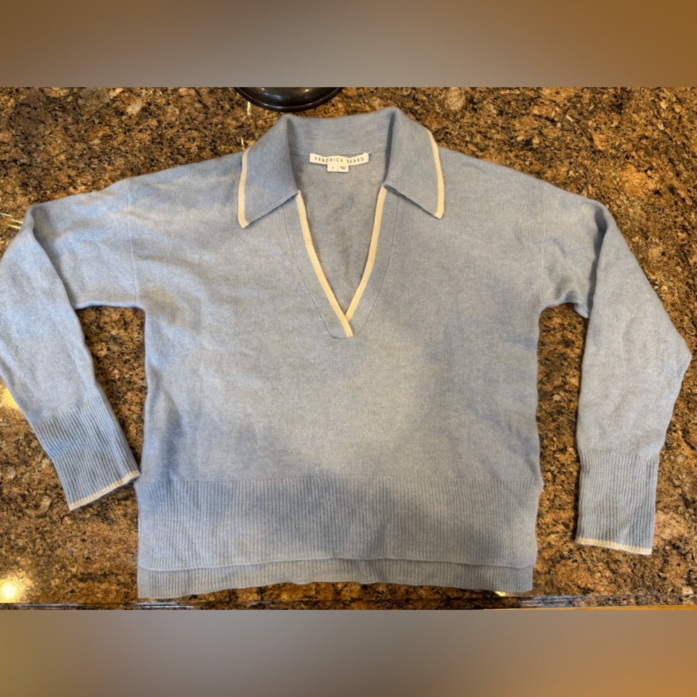 Veronica Beard Koko Cashmere V-Neck Sweater